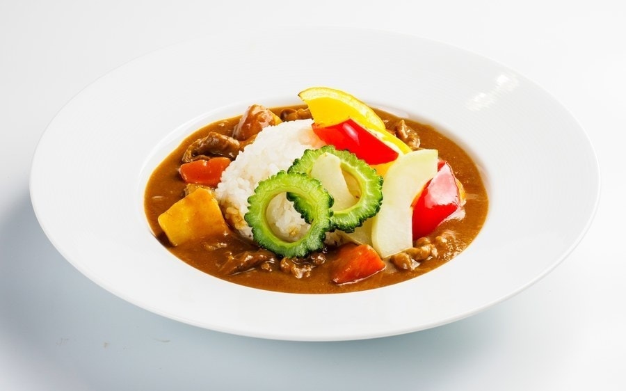 スライスゴーヤ夏野菜カレー